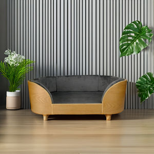 Venta caliente cama de lujo para perros de madera contiene almohadillas aislantes para cama de madera para perros - Product Image 5