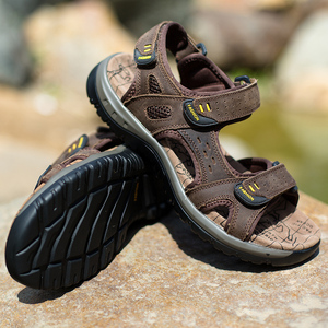 Sandalias Deportivas de Verano para Hombre 2025, Antideslizantes, Cómodas, de Cuero Genuino - Product Image 5