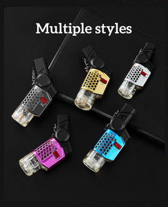 Briquets torche au butane rechargeables en gros, têtes rotatives, coupe-vent, pour bougies, cheminées, grils <span class=keywords><strong>de</strong></span> camping, mini-briquets multifonctionnels - Product Image 2