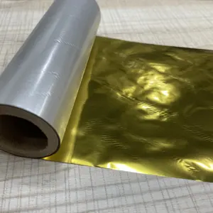 Factory Direct Barcode Bright Yellow Gold Resin Thermal Transfer Ribbon Thermal Foil For PP Satin