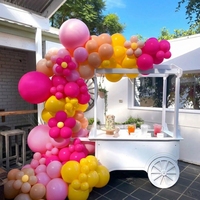 Kit d'arche de ballons mats de tailles variées, ensemble de ballons réutilisables pour fête, baby shower, anniversaire