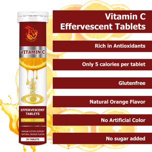 Tabletas Efervescentes de Vitamina C OEM ODM con Antioxidantes, Vitamina C que Promueve la Producción de Colágeno, Tabletas de Suplementos Dietéticos - Product Image 2