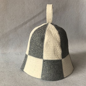 Chapeau <span class=keywords><strong>de</strong></span> sauna en feutre naturel <span class=keywords><strong>de</strong></span> qualité supérieure avec boucle <span class=keywords><strong>de</strong></span> suspension, isolation thermique, bonnet <span class=keywords><strong>de</strong></span> <span class=keywords><strong>bain</strong></span> pour banya russe - Product Image 2