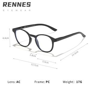 Haute qualité léger unisexe Anti-lumière bleue ovale lunettes d'ordinateur couleur bonbon PC cadre bureau étudiant utilisation en gros myopie - Product Image 3