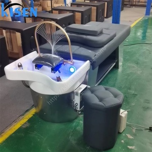 เก้าอี้สระผมพร้อมระบบนวดศีรษะแบบน้ำวนและอบไอน้ำ ยี่ห้อ Kisen Manufacturers Direct สำหรับร้านทำผมและสปา - Product Image 3