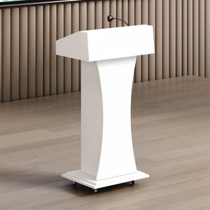 Podio <span class=keywords><strong>de</strong></span> <span class=keywords><strong>Madera</strong></span> Marrón <span class=keywords><strong>de</strong></span> Diseño Moderno y Simple, Ecológico y Duradero <span class=keywords><strong>para</strong></span> Aulas Escolares, Hoteles, Gimnasios y Otros Espacios Comerciales - Product Image 4