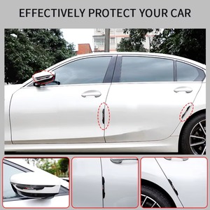 Stiker Pelindung Tepi Pintu Mobil PVC Berkualitas Tinggi 4PCS, Strip Pelindung Bumper Pintu Mobil, Stiker Pelindung Anti Gores - Product Image 2