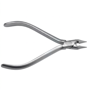 Pince ergonomique manuelle premium argentée pour orthodontie, type bec d'oiseau, pour couper et former les fils légers, instruments dentaires - Product Image 2