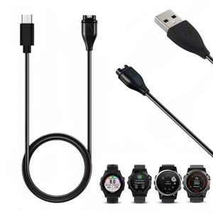 Cable de Carga USB de 1 Metro (3.3 Pies), Cable de Carga USB Tipo-C, Cable USB C para Reloj <span class=keywords><strong>Garmin</strong></span> <span class=keywords><strong>Fenix</strong></span> 8 <span class=keywords><strong>7</strong></span> 6 5 S <span class=keywords><strong>X</strong></span> 4S 3 Forerunner 45 55 245 - Product Image 1