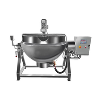 Marmite de Cuisson Industrielle 1000L à Double Enveloppe Certifiée CE, Chauffage Vapeur et Électrique, en Acier Inoxydable de Qualité Alimentaire pour Pasteurisation de Pommes et Transformation de Fruits