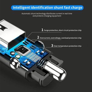 Fast Car Charging Accessories Usb A+C Universal Car Cigarette Lighter Socket <b>Adapter</b> 3.1a PD Quick Mini Smart Car Charger - Product Image 6