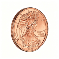Pièces de monnaie américaines en cuivre pur .999 de 1 oz, styles populaires en relief 3D personnalisés, pièces de monnaie en cuivre 999 de 1 oz