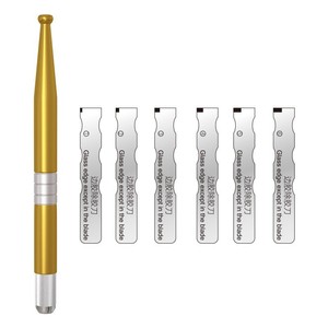 Mobile Phone Adhesive Removal Tool Set 9mm Stainless Steel Pry <b>Bar</b> For Screen Disassembly Repair Violet Gold Chocolate - Product Image 3