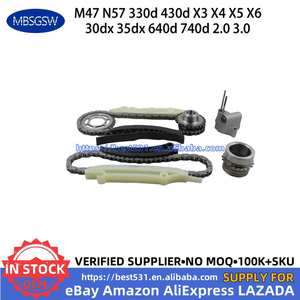 MBSGSW Kit de chaîne de distribution pour BMW M47 N57 330d <span class=keywords><strong>430d</strong></span> X3 X4 X5 X6 30dx 35dx 640d 740d 2.0 3.0 1998-2013 W/Gears 13527787299 - Product Image 6