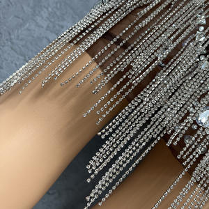 Tissu extensible strass translucide Sexy Robe <span class=keywords><strong>2022</strong></span> haute qualité élégante femmes robes <span class=keywords><strong>de</strong></span> soirée Robe <span class=keywords><strong>de</strong></span> soirée <span class=keywords><strong>tenue</strong></span> Robe - Product Image 6