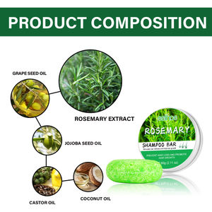 EELHOE Shampooing au romarin pour cheveux denses Savon pour enlever les pellicules Nourrir les cheveux Humidifier les cheveux Nourrir le cuir chevelu et améliorer les frisottis - Product Image 4