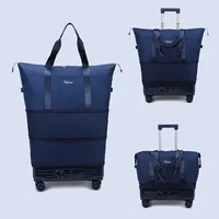 Sac de voyage à roulettes grande capacité, sac de sport à roulettes pour courts séjours, affaires, maternité, hôpital