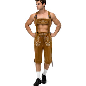 Nouvelle Collection 2026 : Pantalon Lederhosen Bavarois Élégant pour <span class=keywords><strong>Homme</strong></span> avec Bretelles – <span class=keywords><strong>Tenue</strong></span> Traditionnelle Allemande Trachten - Product Image 6