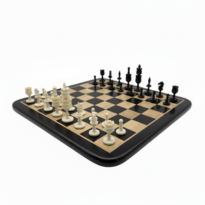 Juego de Ajedrez de hueso de camello hecho a mano de alta calidad Juego de Ajedrez de hueso hecho a mano Piezas de Ajedrez de hueso con estuche de almacenamiento para adultos y niños - Product Image 1