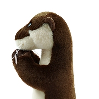 Peluche Otter Mignonne et Populaire, en Position Debout, Écologique, Super Douce, Broderie en Maille, Vente en Gros Usine, Jouet Animal en Peluche