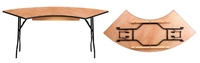 Mobilier d'extérieur commercial imperméable rétro métal plastique bois salle à manger hôtel pliant mariage Banquet Table d'événement