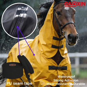 Cinta de sellado de costuras de PU de 2 capas impermeable GAOXIN para ropa impermeable de animales, impermeables, mochilas y tiendas de campaña - Product Image 5