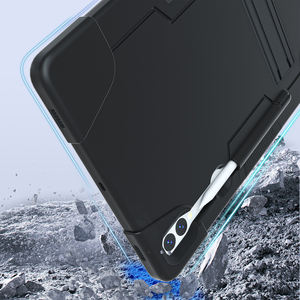 เคสแท็บเล็ตสำหรับ Samsung Galaxy Tab S9 <span class=keywords><strong>Plus</strong></span>/ S9 FE <span class=keywords><strong>Plus</strong></span> 12.4นิ้วเคสซิลิโคนกันกระแทกมีขาตั้ง X810/X818U - Product Image 5