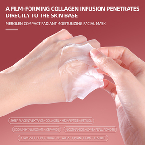Masque au collagène MERCILEN pour le visage, anti-rides, raffermissant, réduisant le relâchement et la terneur, masque hydratant <span class=keywords><strong>bio</strong></span> - Product Image 6