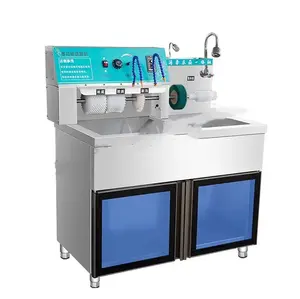 Roestvrijstalen Automatische Schoenwasapparatuur Commerciële Automatische Of Semi-Automatische Binnenzool Stomerij Schoenpoetsmachine