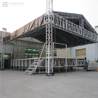 Escenario de concierto con espiga para techo plano, pantalla de armazón, gancho de iluminación, sistema de abrazadera de armazón, armazón de aluminio
