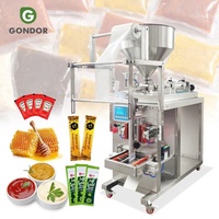 Machine de remplissage et d'emballage pour liquides et pâtes alimentaires (tomate, ketchup) de 10 ml, 1000 ml, 10 g, avec scellage d'emballages