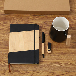 Coffrets cadeaux promotionnels best-sellers, carnets en bois personnalisés avec logo, mug en céramique, coffrets cadeaux d'entreprise - Product Image 3