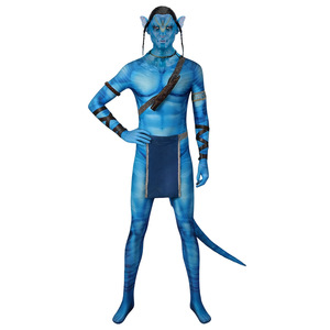 Disfraz de Cosplay de Manyusha Avatar, Traje Zentai Azul de Cuerpo Completo para Hombre Adulto, Traje para Actuaciones - Product Image 1