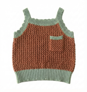 <span class=keywords><strong>Chaleco</strong></span> de Punto con Textura Vintage para Bebé, Suéter sin Mangas con Bolsillo, Última Moda en Ropa Infantil Personalizada de Fábrica - Product Image 5