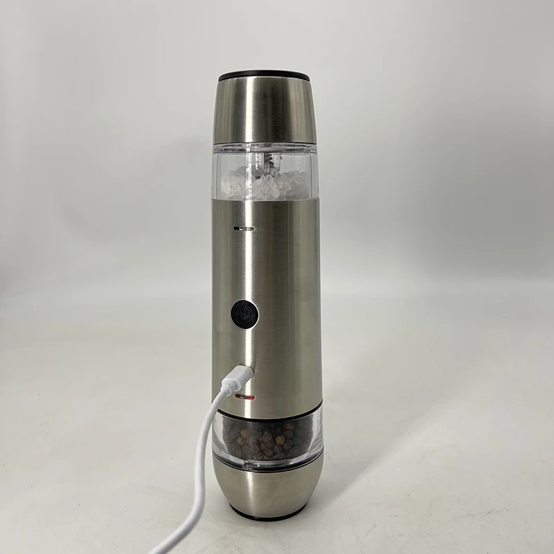 Sangcon Moulin à Sel Et à Poivre éLectrique 2 En 1 Alimenté Par