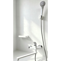 Ensemble de robinetterie de baignoire trois fonctions NES-CAB8, vente en gros, robinet d'eau chaude et froide avec douchette rotative extensible