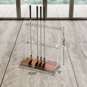 Support de présentation personnalisé en acrylique pour putter de golf, organisateur transparent pour clubs de golf, pour la maison, le bureau, la vente au détail, la présentation sur le bureau - Product Image 4