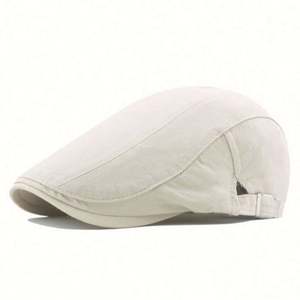 Gorra Plana Estilo Newsboy Vintage Ajustable 100% Algodón Casual Unisex Primavera Otoño Gatsby Ivy - Product Image 3