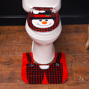 Decorazioni Natalizie per la Casa <span class=keywords><strong>Buon</strong></span> <span class=keywords><strong>Natale</strong></span> 2020 Felice <span class=keywords><strong>Anno</strong></span> Nuovo 2021 Copriwater Babbo <span class=keywords><strong>Natale</strong></span> Decorazioni di <span class=keywords><strong>Natale</strong></span> - Product Image 1