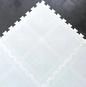 Readygo HDPE Transparent White Ice Skating Flooring Hockey Sport Court Floor Tile PP Rink Skating Flooring Tiles Outdoor