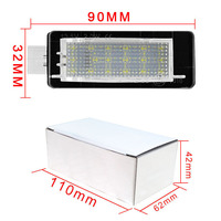 Lampes d'éclairage de plaque d'immatriculation LED sans erreur pour Renault Captur Espace Fluence Scenic Laguna Modus FL éclairage de plaque d'immatriculation