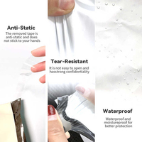 Maßgefertigte Transparente Plastik-Versandtaschen mit Reißverschluss für Kleidung und Paketversand