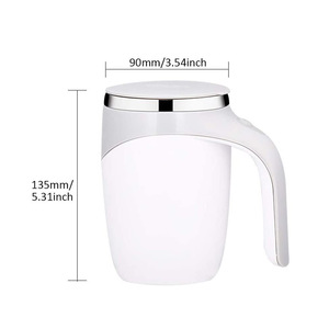 Taza Mezcladora Automática Recargable, Taza Mezcladora de Café Portátil de Acero Inoxidable con Rotación Magnética, Utensilios para Beber en Casa - Product Image 6