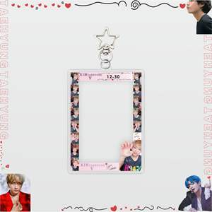 KPOP Bangtan Boys <span class=keywords><strong>V</strong></span> <span class=keywords><strong>Kim</strong></span> <span class=keywords><strong>Tae</strong></span> <span class=keywords><strong>Hyung</strong></span> tarjeta caso Photocard acrílico llavero - Product Image 3
