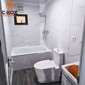 Cbox 40 pieds, villa de camping mobile préfabriquée de luxe jaune, extensible, hôtel avec 3 chambres, maison modulaire en conteneur - Product Image 6