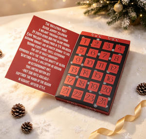 <span class=keywords><strong>Calendrier</strong></span> de l'Avent de Noël 24 Jours en Argent – Boîtes Cadeaux Écologiques en Papier avec Lamination Mate et Logo Gaufré – Idéal pour les Fêtes et Cadeaux d'Entreprise - Product Image 2