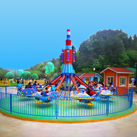 Manège auto-volant pour enfants, équipement d'attraction de parc d'attractions extérieur, divertissement familial interactif et passionnant