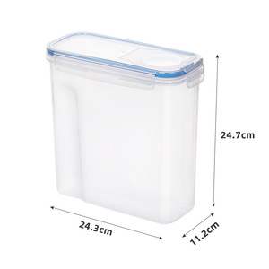 Plastic Cereal Storage <strong>Containers</strong> Food Grade and BPA Free Practical Cereal Dispenser Ideal for Cornflakes <strong>Flour</strong> Storage