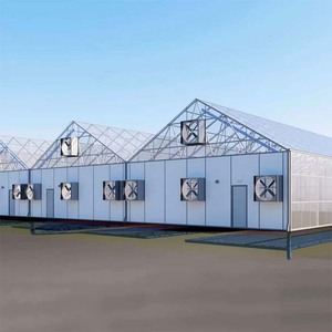 Factory Customized Multi-span <b>Black</b> Greenhouse Hot Dip Galvanized <b>Frame</b> for <b>Large</b> Farm Hydroponics & Commercial Cultivation - Product Image 1