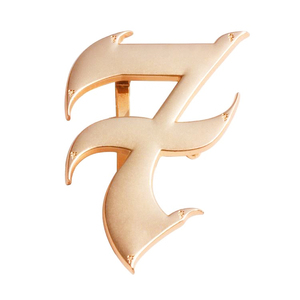 Logo con scritta personalizzata con fibbia di marca con nome di fusione in oro opaco cintura da uomo antica moderna - Product Image 1